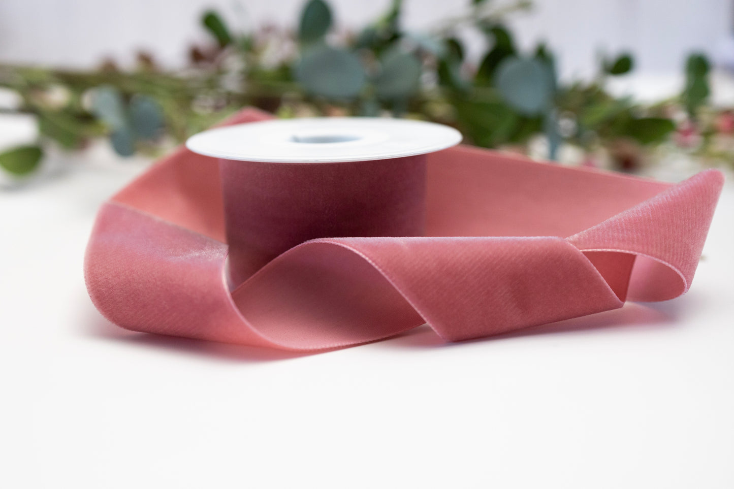 Alt Rose Dusty pink Velvet Ribbon, 9mm 16mm 22mm 36mm 50mm, Neat Edge Wedding Christmas Crafts, Berisford velvet Ribbon