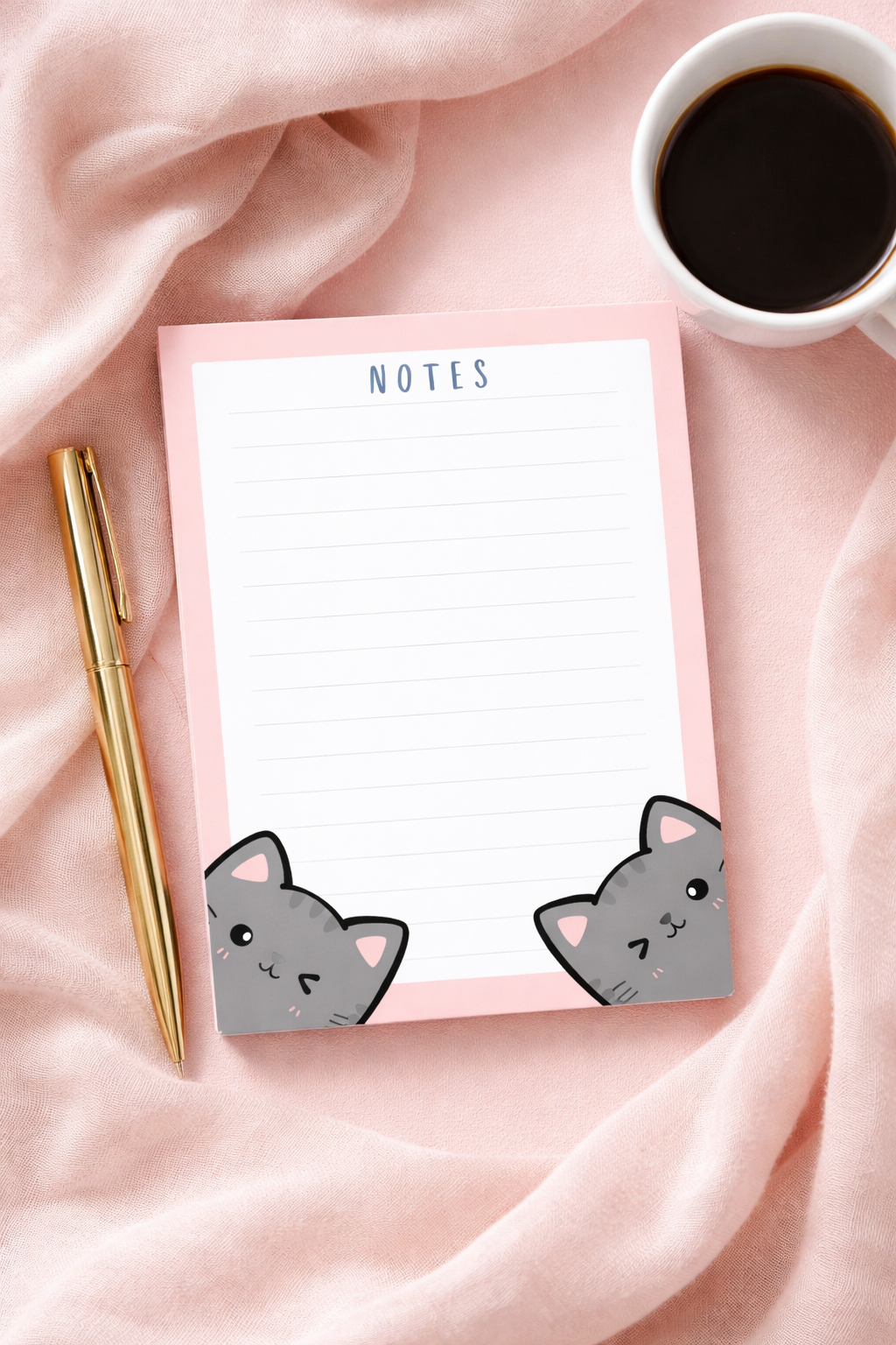 A6 Notepad - Cute Cat Notepad - Daily Planner - to do list - Colourful Stationery - memo pad