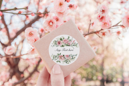 Blush Eucalyptus Stickers, Confetti Stickers, Custom Wedding Labels, Personalised Wedding, DIY Confetti, Natural Wedding