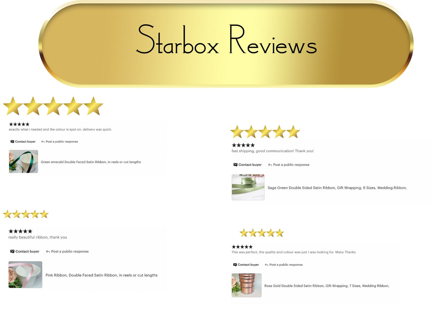 Black Grosgrain ribbon, Double Faced grosgrain Ribbon, 5 metre lengths