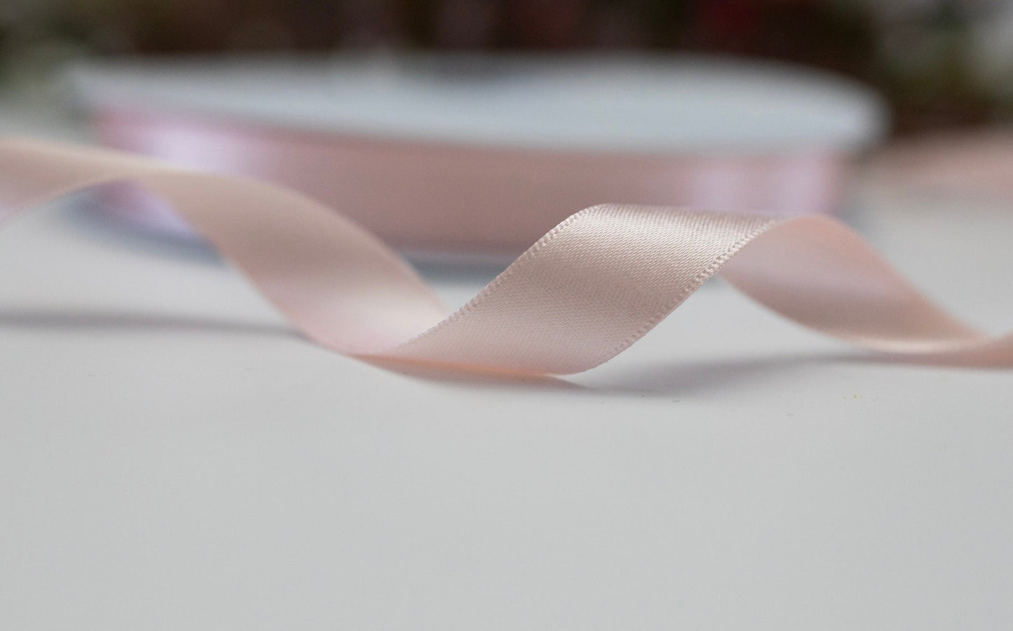 Berisfords Shade 70 Pale pink Double Faced Satin Ribbon. Choose Length & Width.Made in the Uk. Premium Quality ECO FRIENDLY RECYCLED