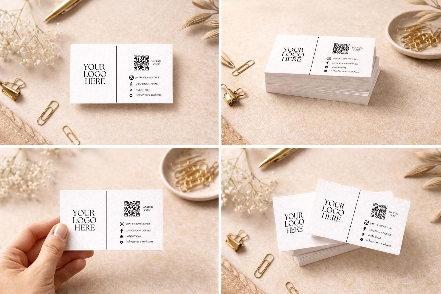 QR Code personalised business card, Custom business card