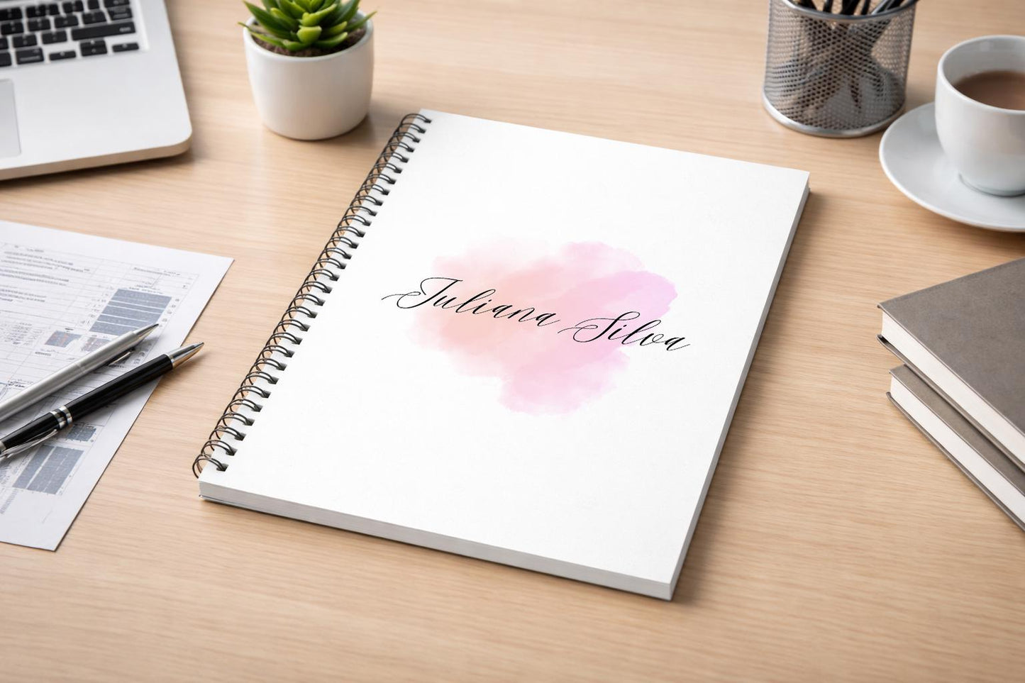 Personalised logo order book, A4 or A5, Spiral book