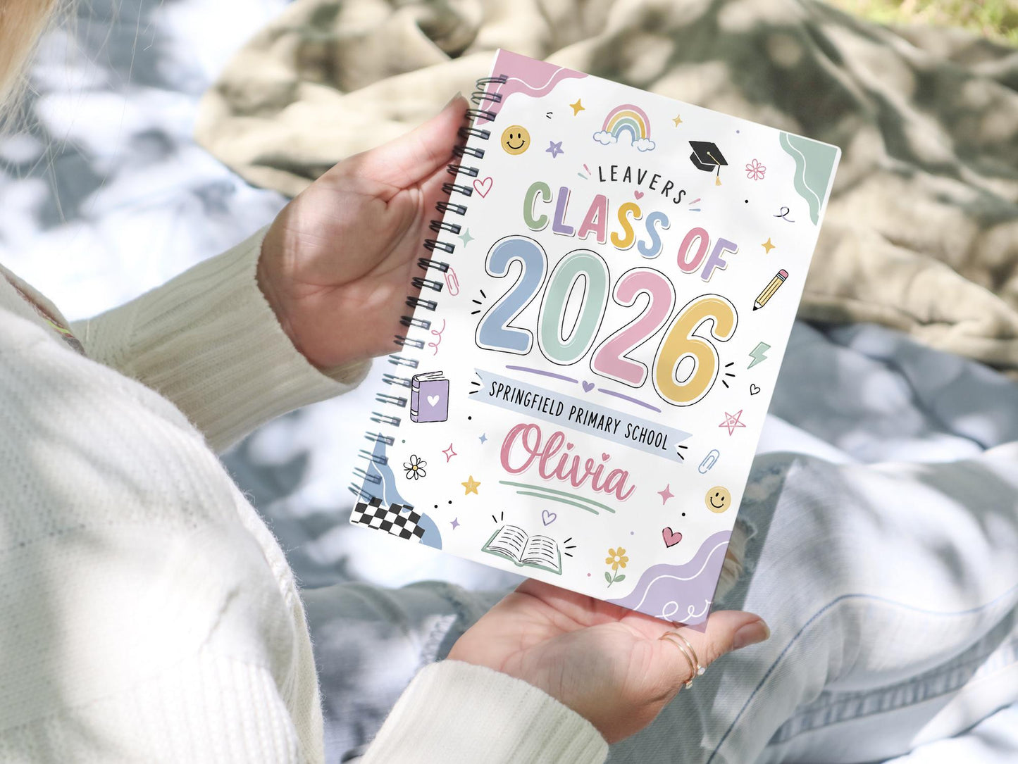 Personalised School Leavers Book, Class of 2026, , Last Day Of Primary School, A5 Size