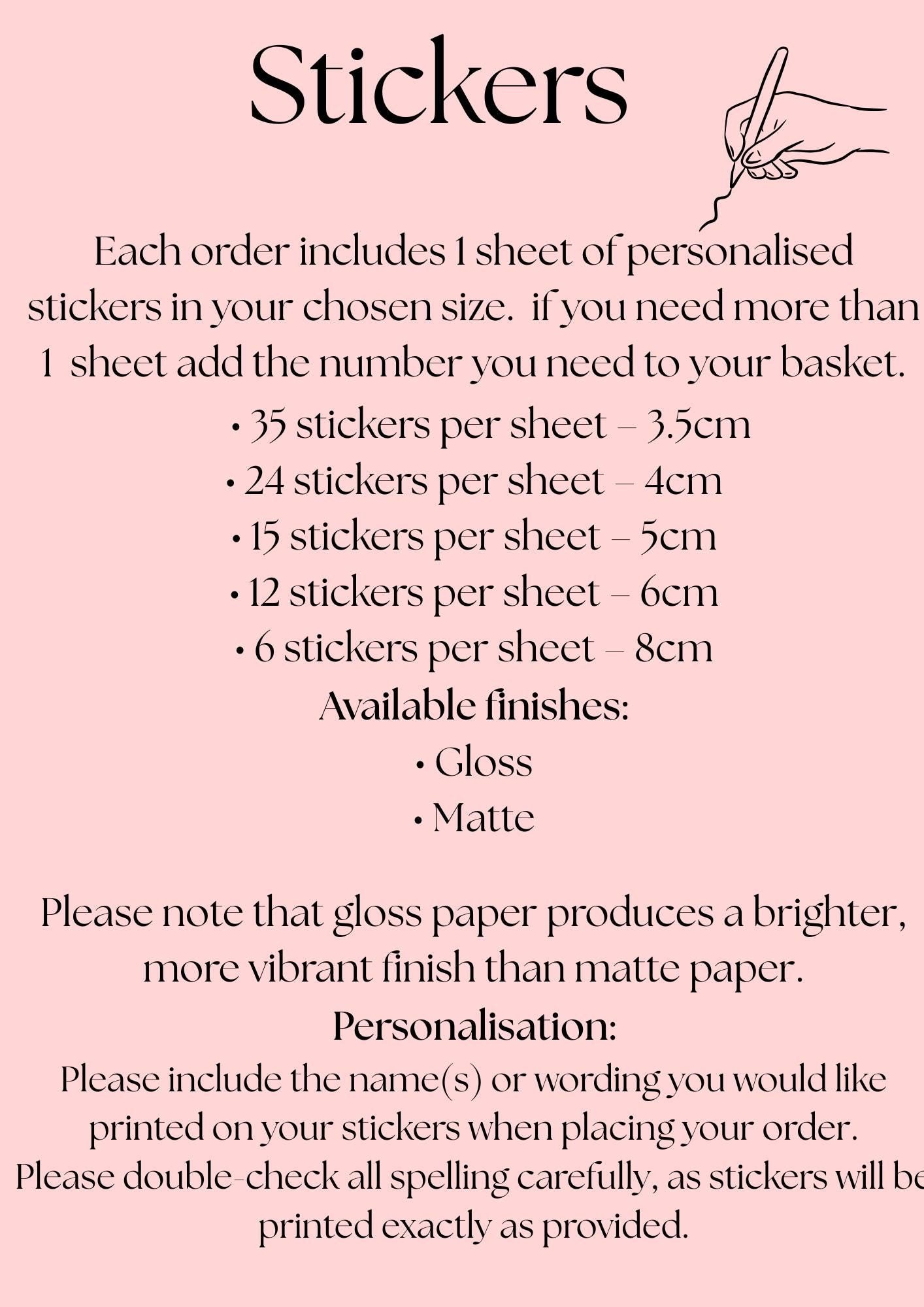 Personalised Gingerbread Christmas Stickers, Classic Santa Labels, Gift Seals