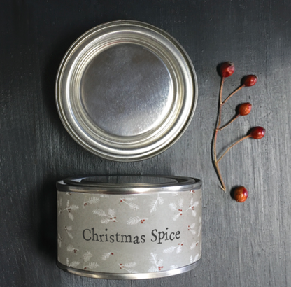 Christmas Spice Scent Tin Candle, Tin Candle