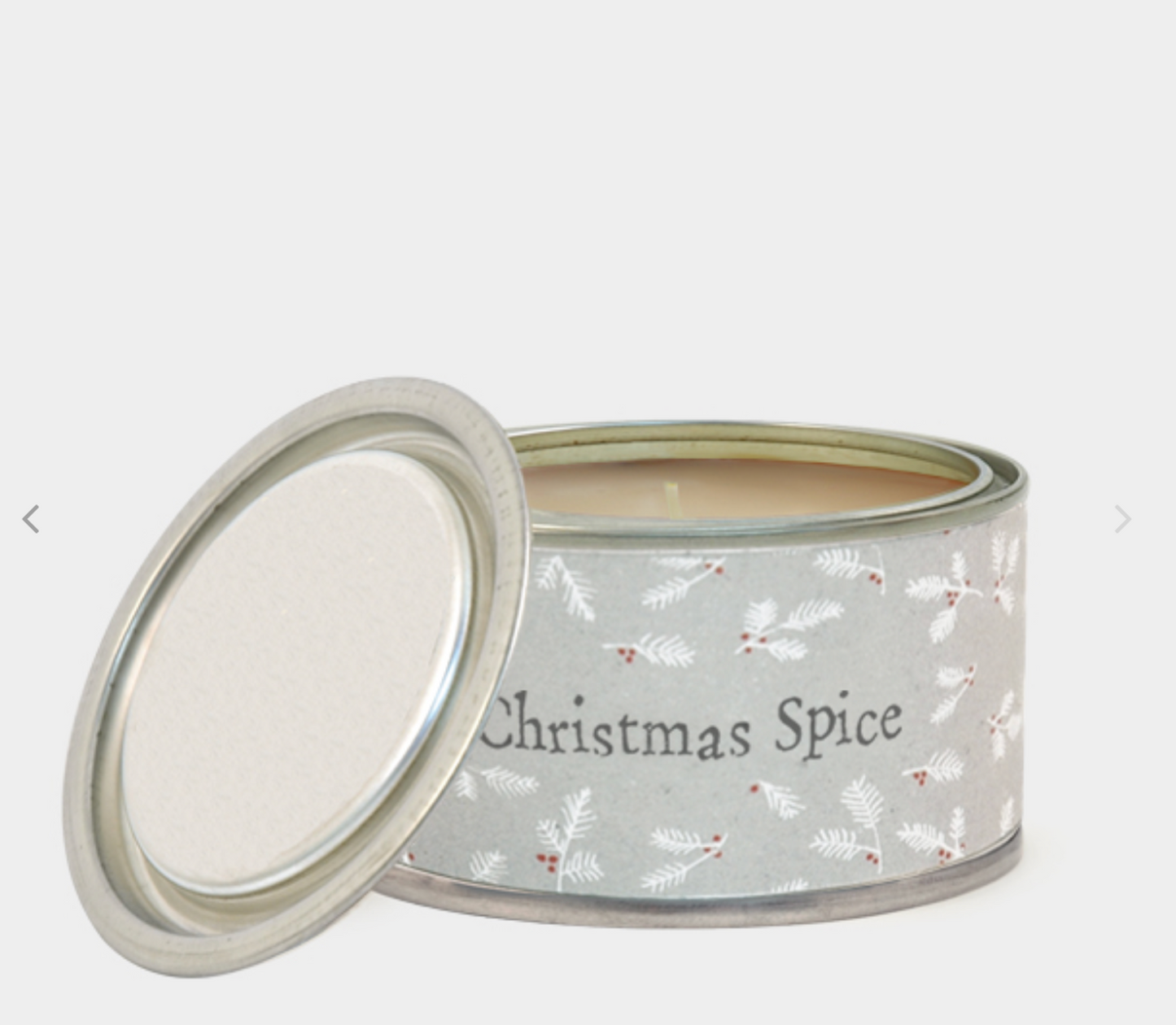 Christmas Spice Scent Tin Candle, Tin Candle