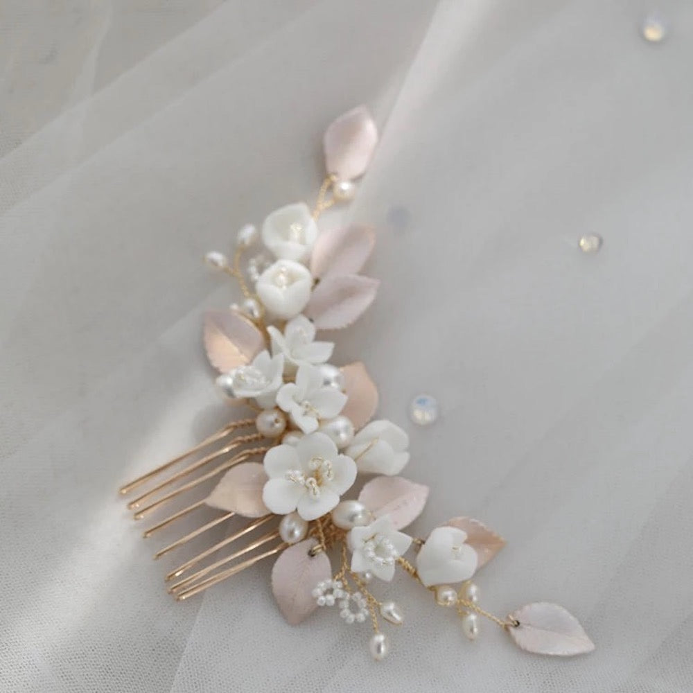 Silver Bridal Hair Comb