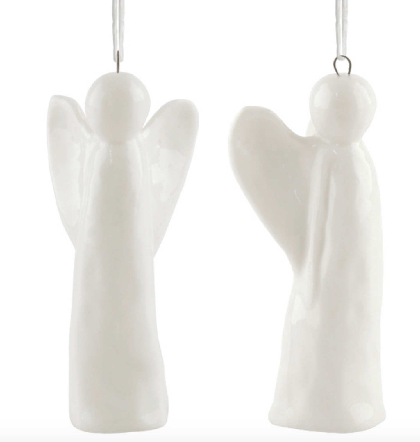 Hanging Porcelain Angel, Christmas Tree Angel, Angel Decorations