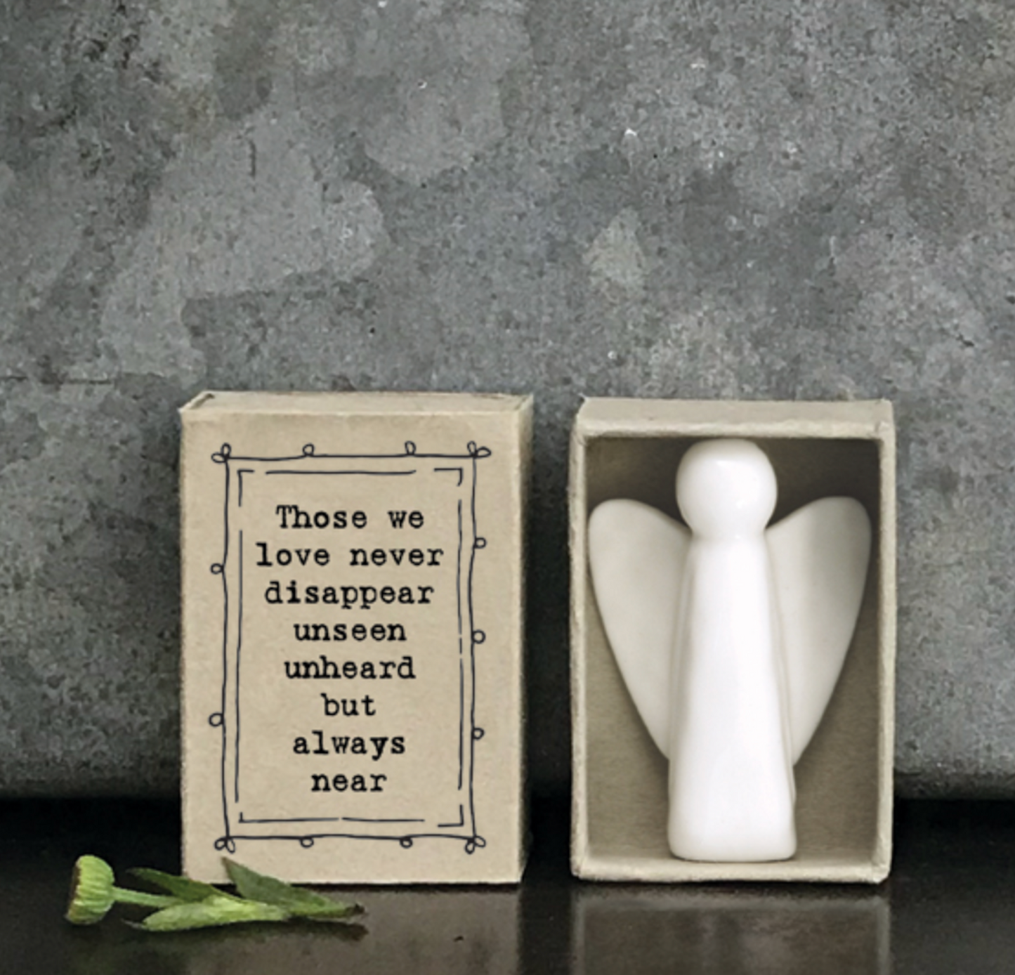 Matchbox Porcelain Angel Ornament, In Memory Gift, Porcelain Angel Birthday Gift, Porcelain Gift, Home Gift