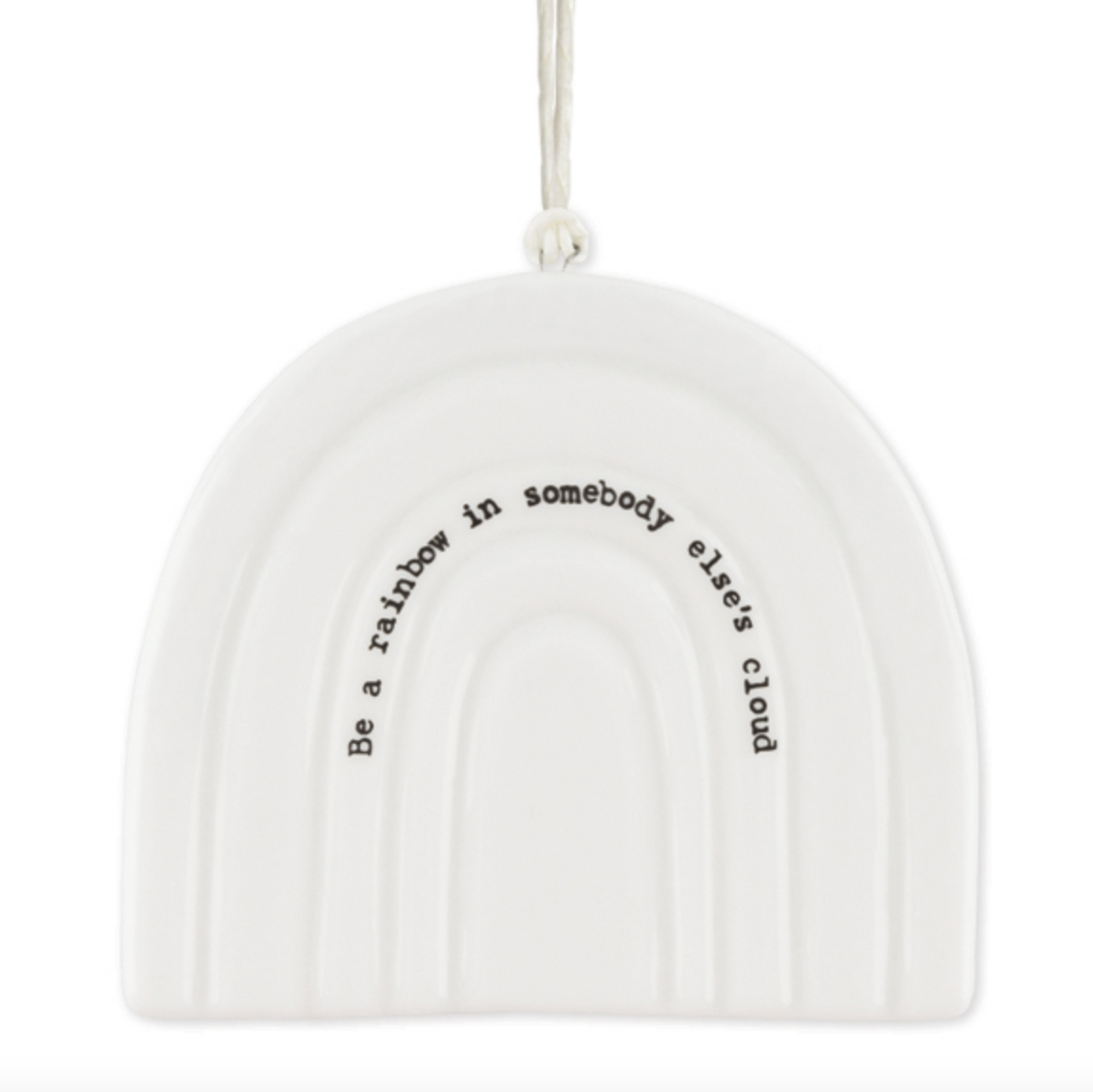 Rainbow porcelain hanging decoration