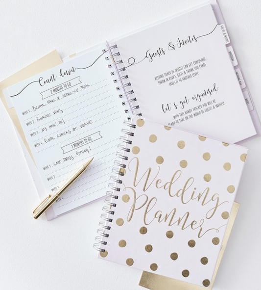 Spotted wedding planner book