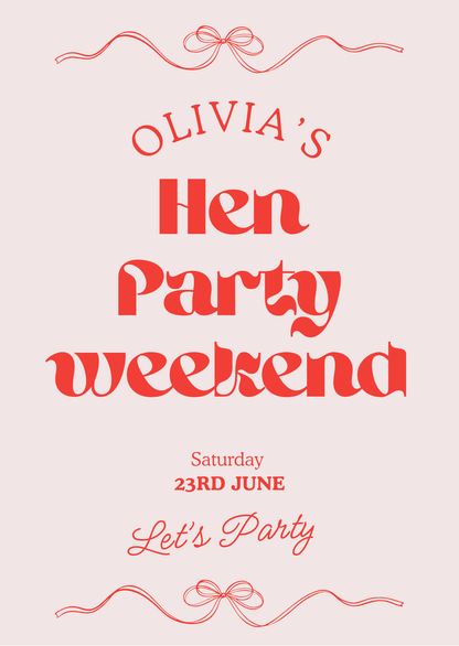 Personalised Hen Party Bag with Sticker, Gift Bag, Bridal Shower, Bridesmaid Favour Bags,  Hen Party & Wedding Favours