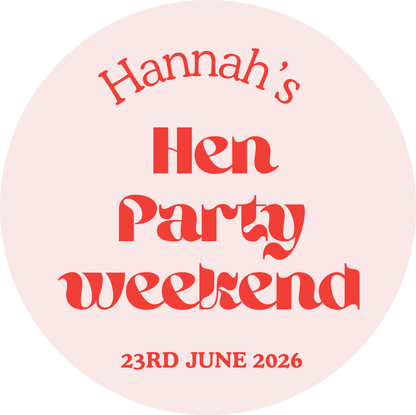 Hen Party Stickers, Hen Do Party Favour, Stickers For Hen Weekend, Party Stickers, Bridal Shower Gift Stickers