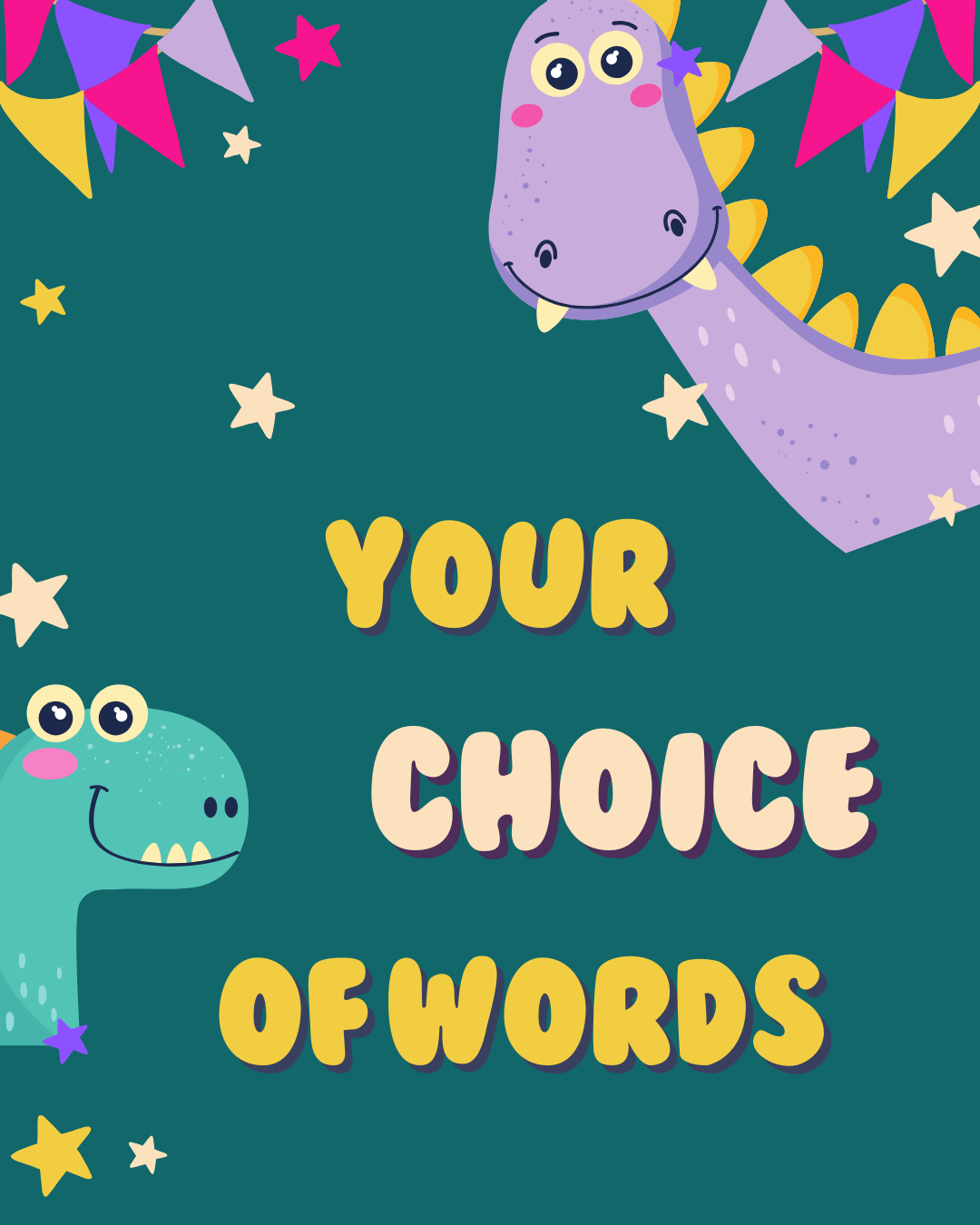 Children's dragon party bag with Sticker, Gift Bag, kids birthday party