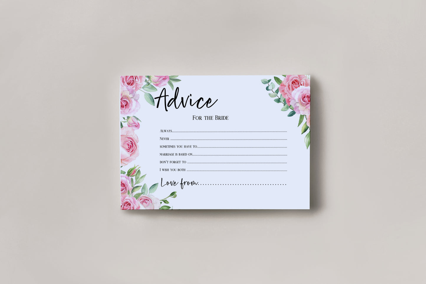 Hen Party Games Advice To The Bride Cards Hen Party Accessories Keepsake Gift Hen Party Games Hen Party Gift Bride To Be Rose Cards