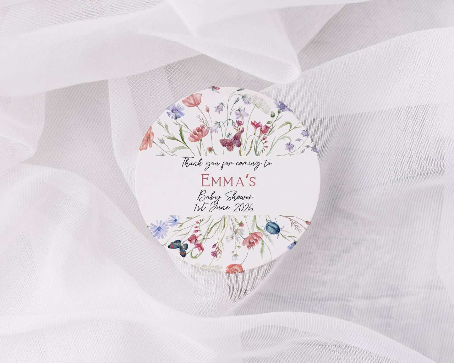 Baby Shower stickers, custom labels 5 sizes