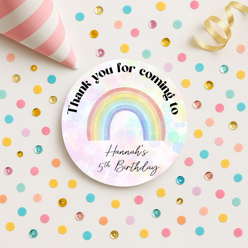 Thank you for coming to my party stickers, Goodie bag stickers, thank you stickers, five sizes, bow stickers, name stickers (Copy)