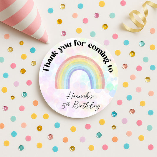 Thank you for coming to my party stickers, Goodie bag stickers, thank you stickers, five sizes, bow stickers, name stickers (Copy)