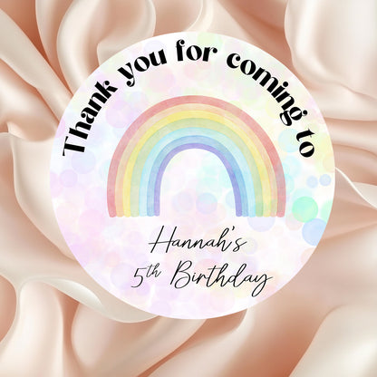Thank you for coming to my party stickers, Goodie bag stickers, thank you stickers, five sizes, bow stickers, name stickers (Copy)