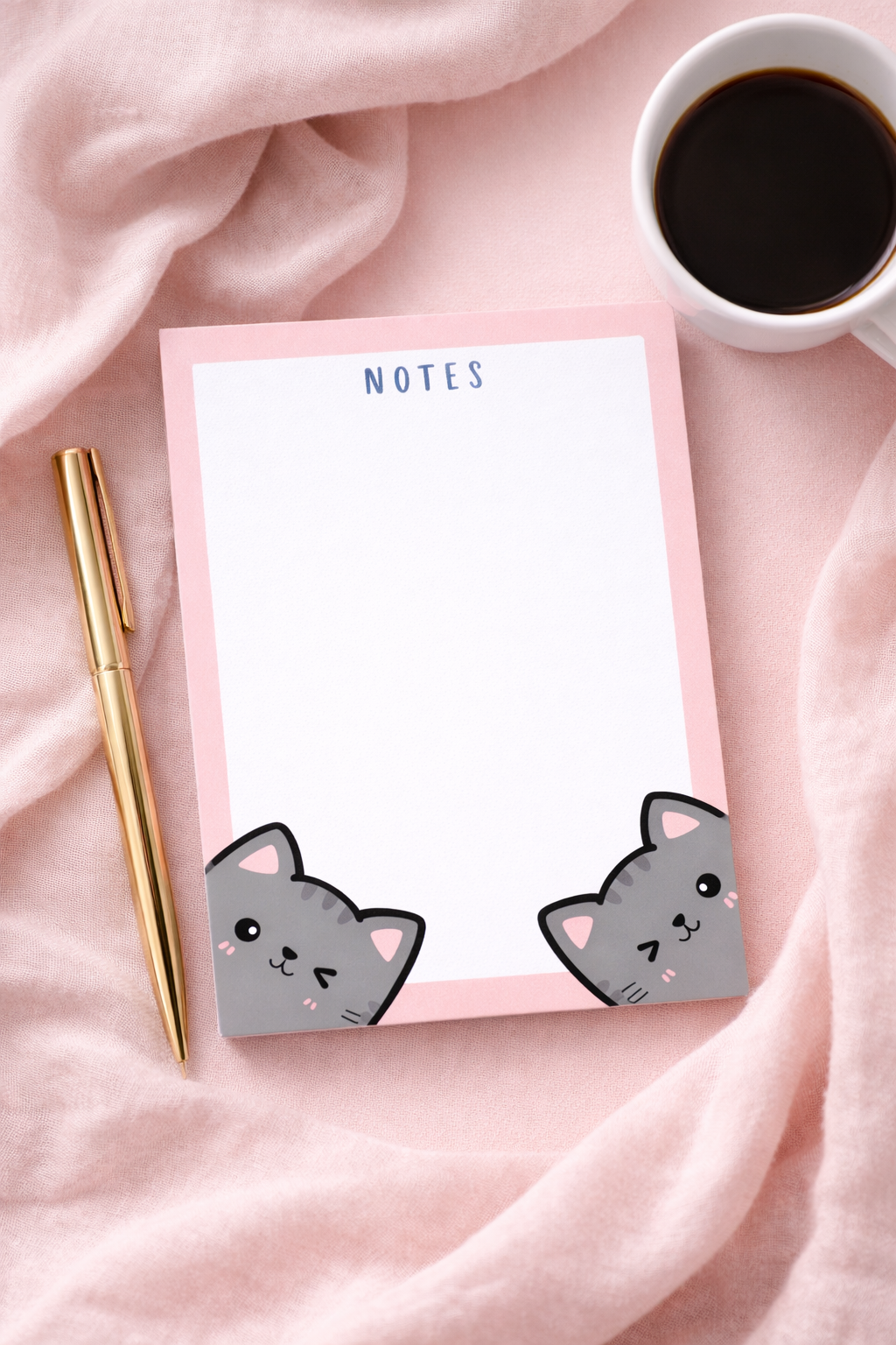 A6 Notepad - Cute Cat Notepad - Daily Planner - to do list - Colourful Stationery - memo pad
