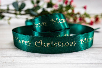 Personalised 15mm Ribbon. Satin Ribbon, Your Text Date, 5 metre lengths, Any Colour Wrapping, Gift, Business Branded, Wedding, Giftwrap