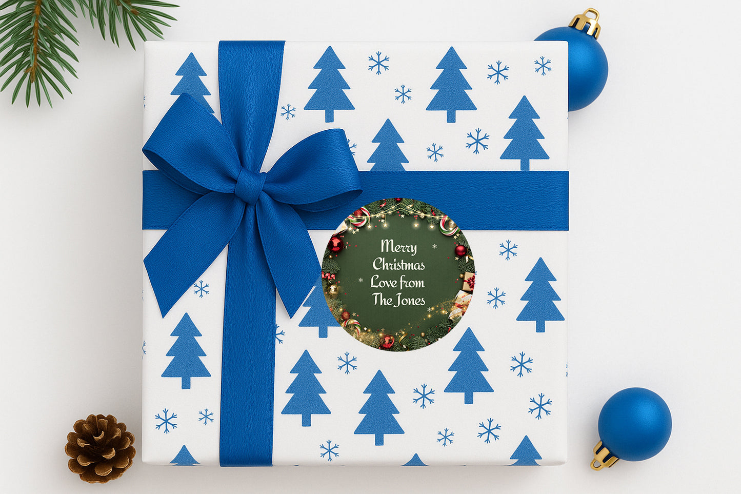 Merry Christmas Stickers, Christmas Labels, Christmas Gift Labels, Santa Stickers, Envelope Seals, personalised Christmas Stickers, 5 sizes (Copy)