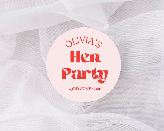 Hen Party Stickers, Hen Do Party Favour, Stickers For Hen Weekend, Party Stickers, Bridal Shower Gift Stickers
