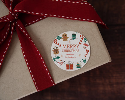 Personalised Christmas Stickers, Custom Labels, Gift Wrapping