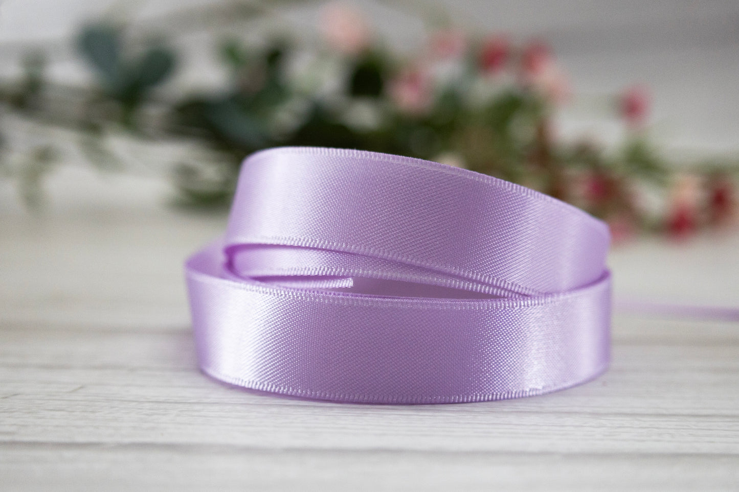 Lilac Double Sided Satin Ribbon, Gift Wrapping, 6 Sizes, Wedding Ribbon, flower ribbon