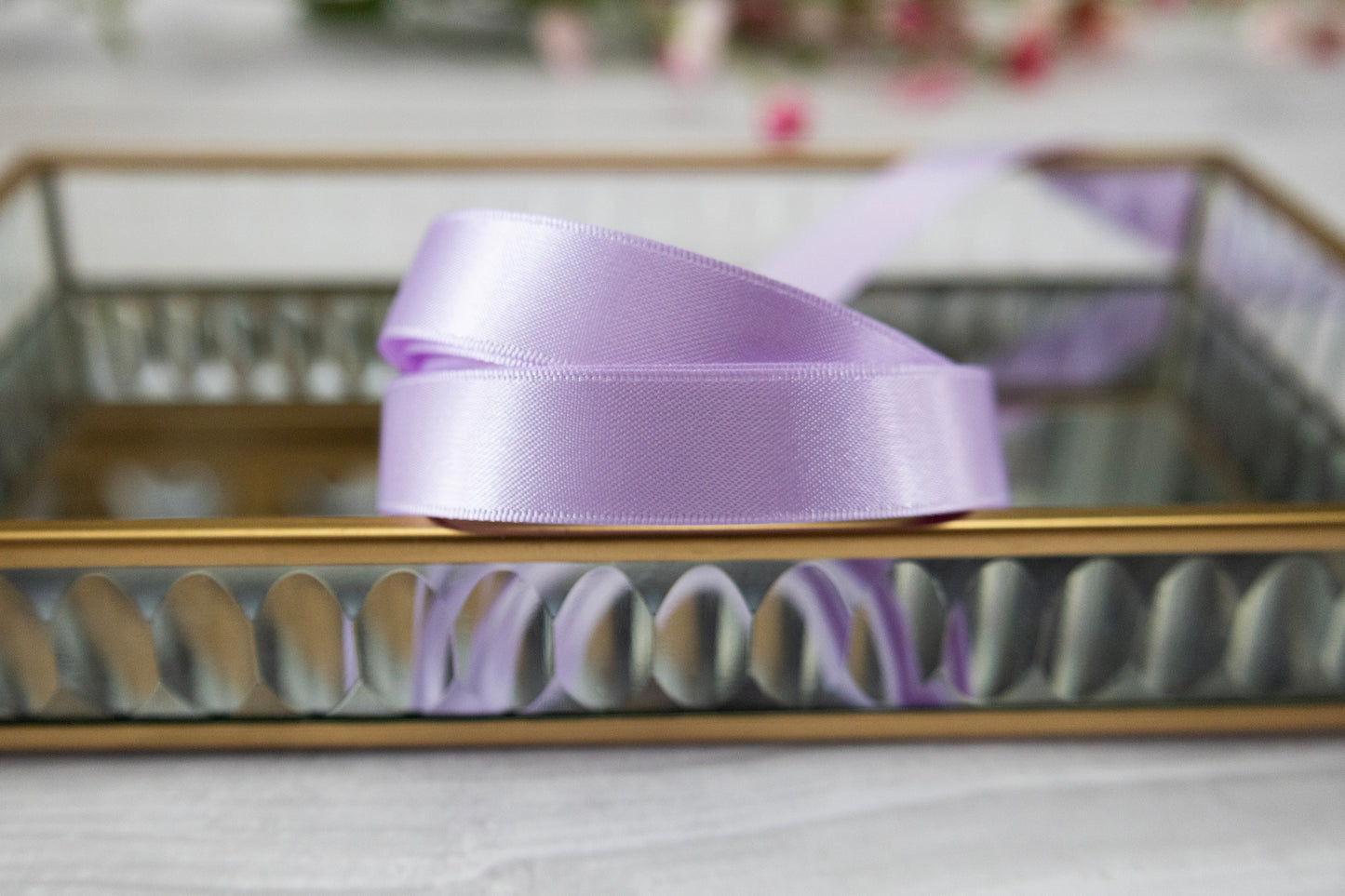Lilac Double Sided Satin Ribbon, Gift Wrapping, 6 Sizes, Wedding Ribbon, flower ribbon