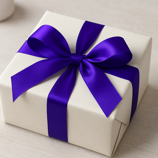 Purple Ribbon, Gift Wrapping ribbon , 6 Sizes, Wedding Ribbon, Double sided Satin