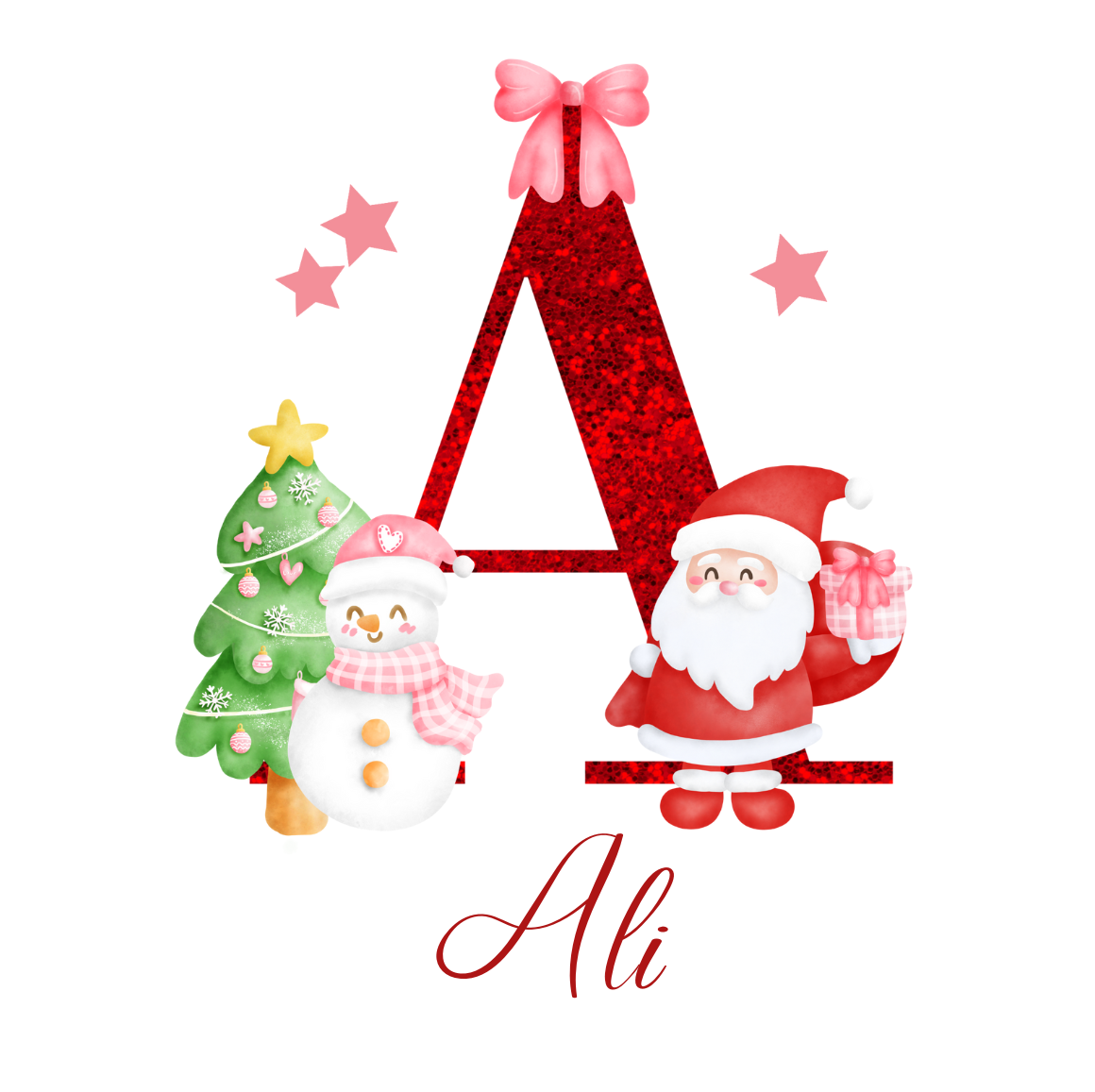 Personalised name Christmas stickers, classic Christmas Labels, Christmas Gift Labels, Santa Christmas Stickers, Envelope Seals