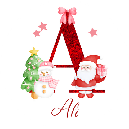 Personalised name Christmas stickers, classic Christmas Labels, Christmas Gift Labels, Santa Christmas Stickers, Envelope Seals