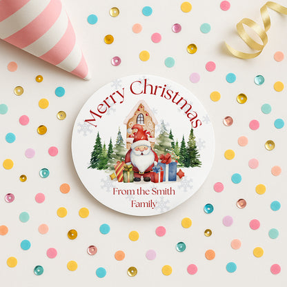 Merry Christmas Stickers, Christmas Labels, Christmas Gift Labels, Santa Stickers, Envelope Seals, personalised Christmas Stickers, 5 sizes