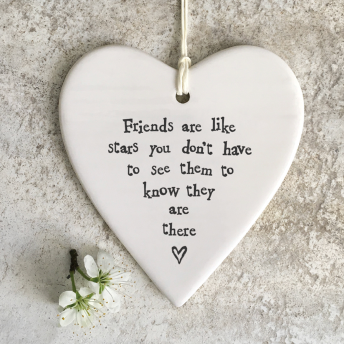 Friends are like stars gift, Porcelain Gift, Thinking Of You Decoration, Sentimental Gift