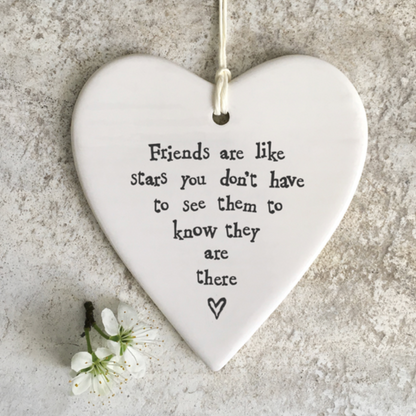 Friends are like stars gift, Porcelain Gift, Thinking Of You Decoration, Sentimental Gift