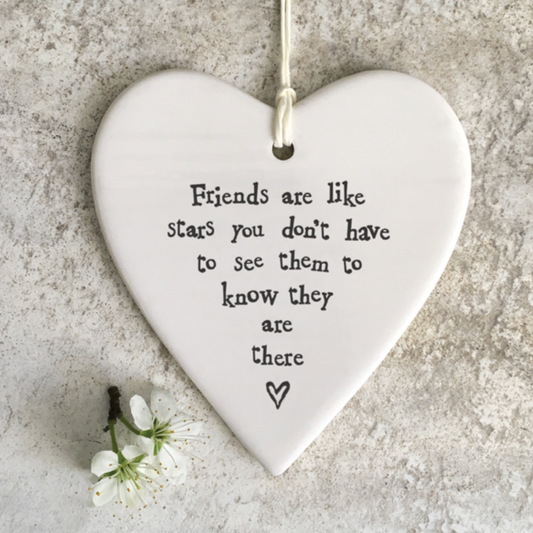 Friends are like stars gift, Porcelain Gift, Thinking Of You Decoration, Sentimental Gift