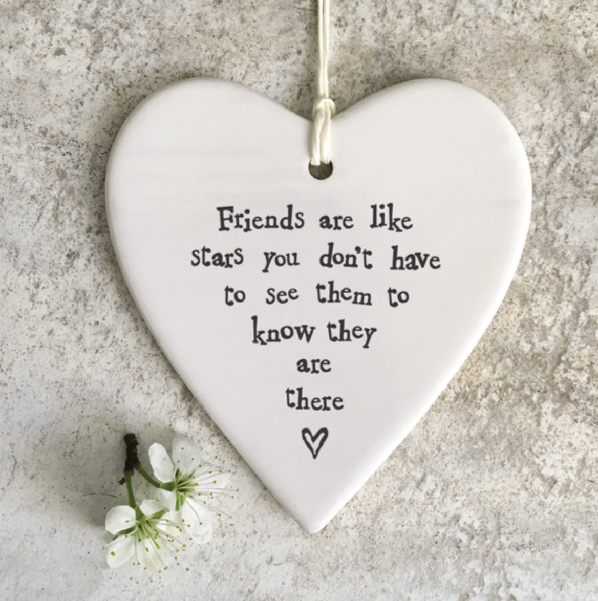 Friends are like stars gift, Porcelain Gift, Thinking Of You Decoration, Sentimental Gift