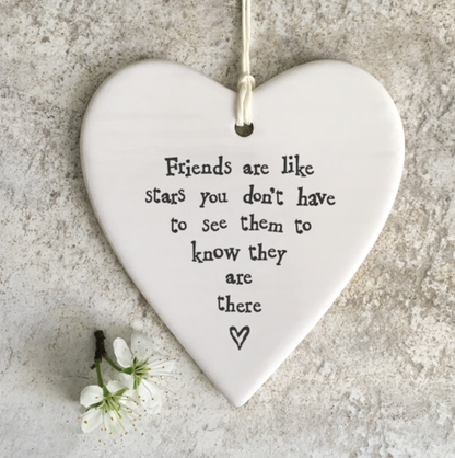 Friends are like stars gift, Porcelain Gift, Thinking Of You Decoration, Sentimental Gift