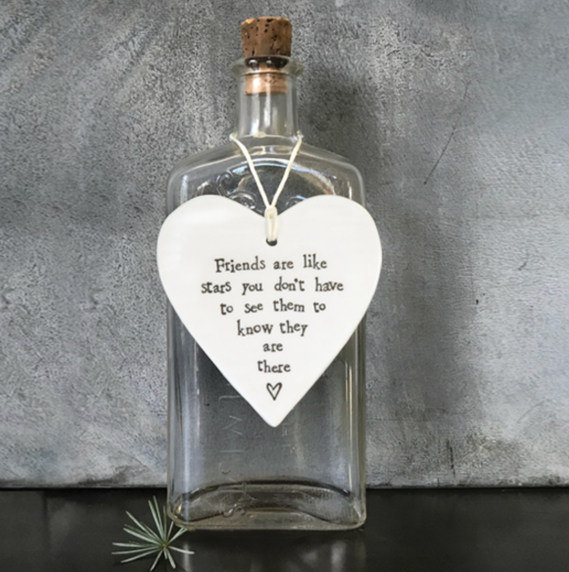 Friends are like stars gift, Porcelain Gift, Thinking Of You Decoration, Sentimental Gift