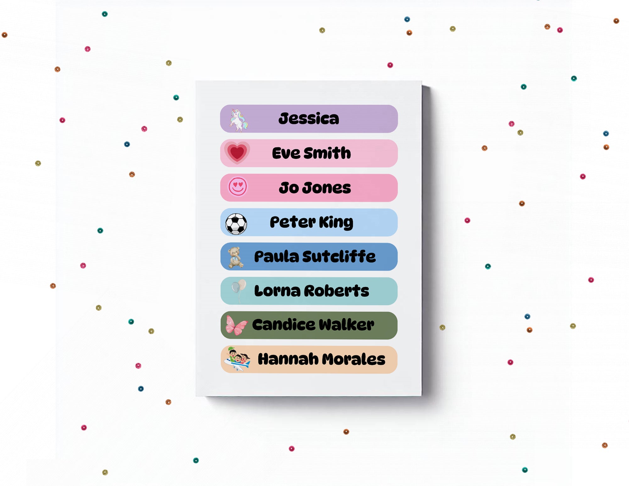 Label Sticker For Names name label stickers, personalised stickers , sticker colours, for lunc ...