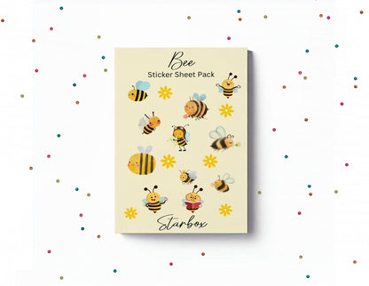 Bee Stickers, Sticker Sheet, Planner Stickers , Bullet Journal Stickers , Journal Stickers , Scrapbook Stickers, Bee's