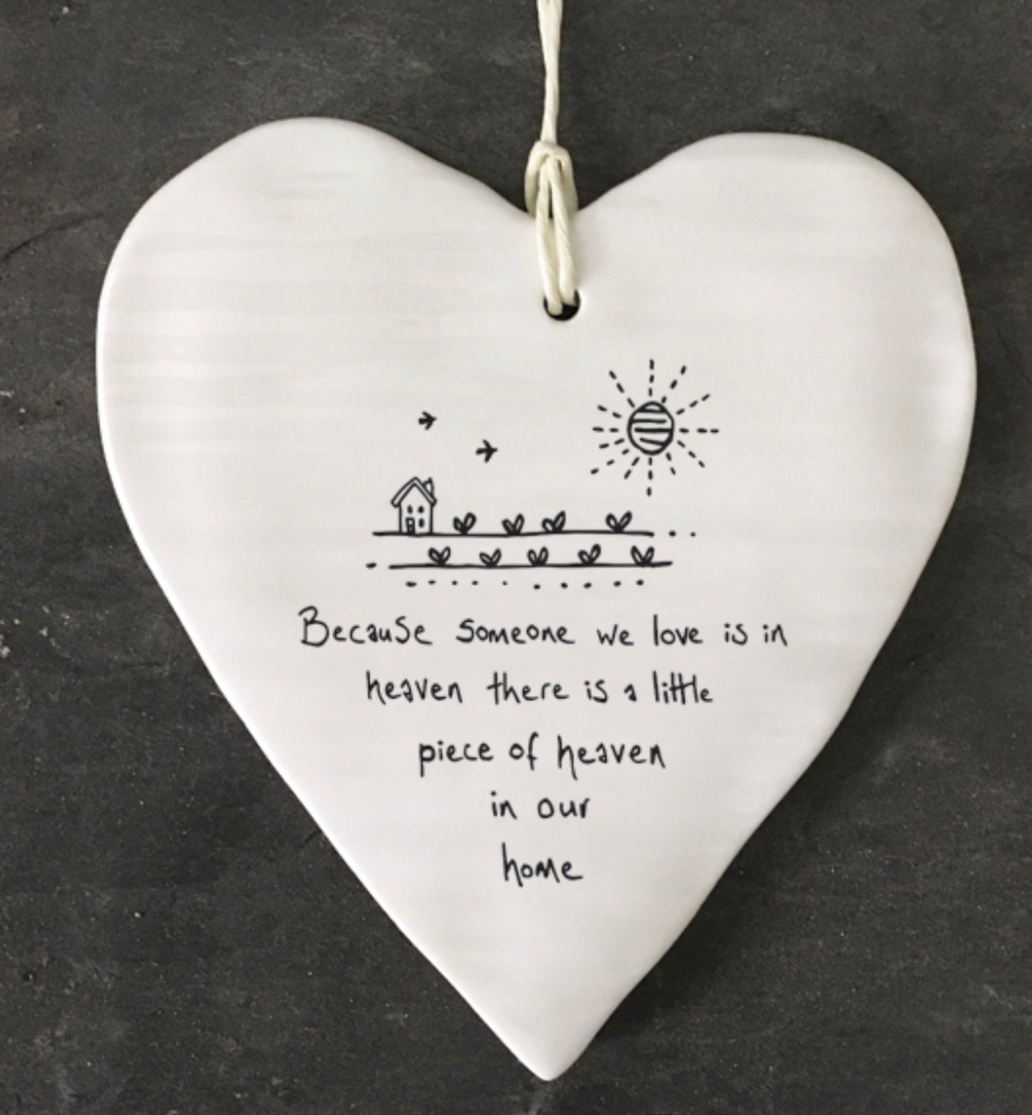 Someone We Love Is In Heaven, East of India, Porcelain Gift, Thinking Of You Decoration, Sentimental Gift