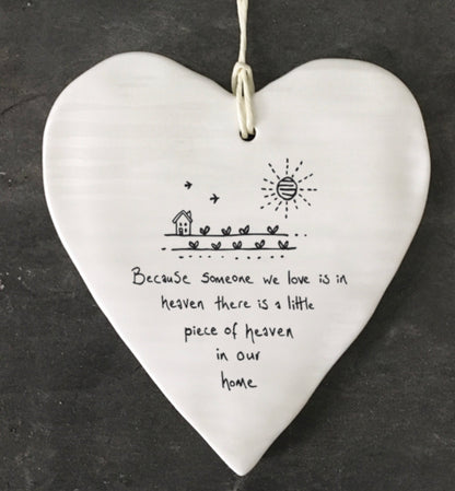 Someone We Love Is In Heaven, East of India, Porcelain Gift, Thinking Of You Decoration, Sentimental Gift