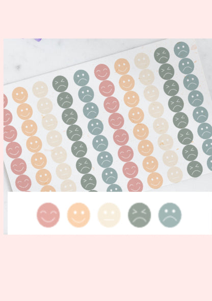 Mood planner stickers,  Bullet Journal Stickers, Emotion Stickers, Mood tracker sticker sheet, Journal Stickers