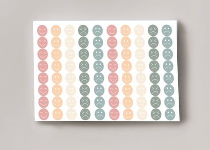 Mood planner stickers,  Bullet Journal Stickers, Emotion Stickers, Mood tracker sticker sheet, Journal Stickers