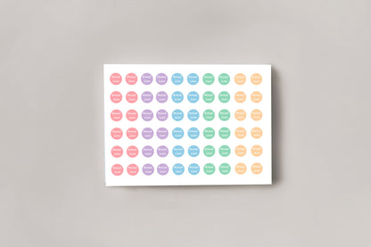 Annual Leave Planner Stickers: Holiday & Day Off Labels