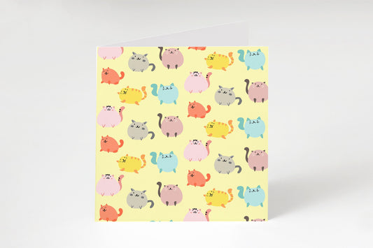 Cat greetings Card,  Greeting Cards, Thank you card,  Cat lovers, Birthday Card, Birthday card for cat lovers