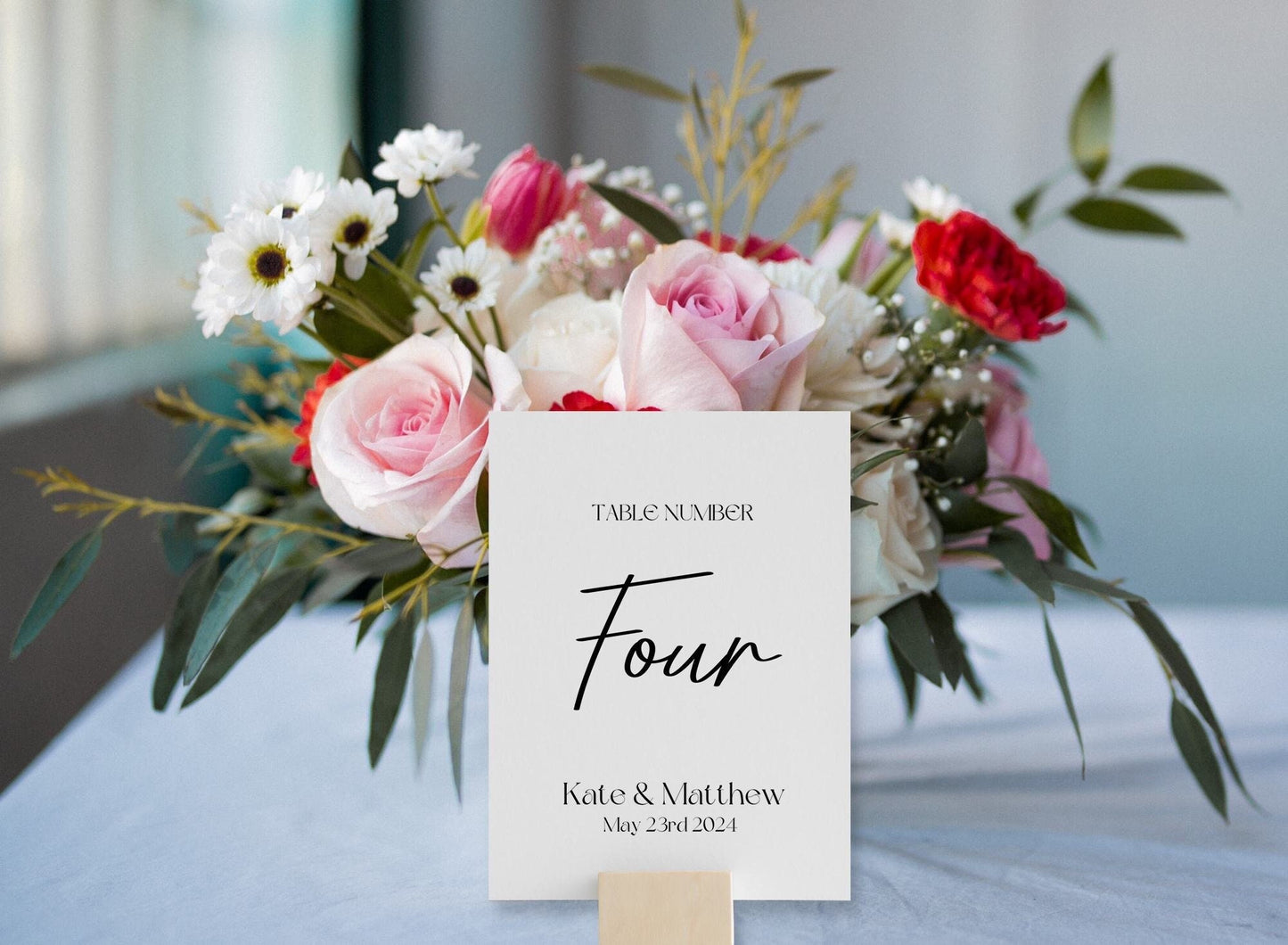 Wedding Table Numbers A5, Elegant Wedding Table Signs, Personalised Table Name Cards, Wedding Reception Decor, Classic Wedding Signage